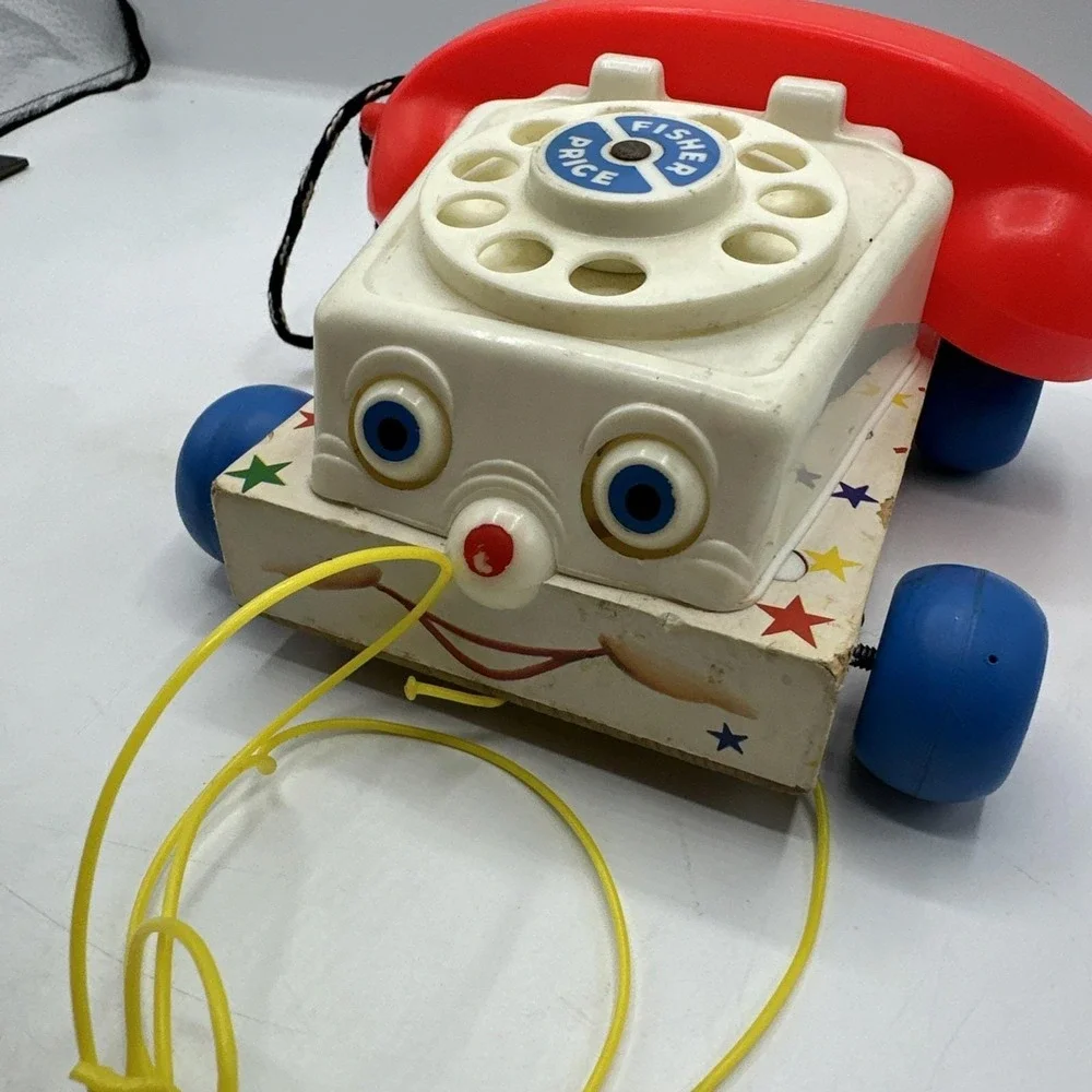 Fisher Price 1961 Rotary Chatter Phone #747  Vintage Toy Phone